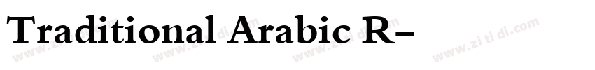 Traditional Arabic R字体转换